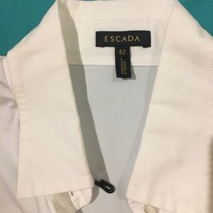 Escada white button-down shirt